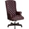 Flash Furniture Executive Chair Fixed Arms, 20" to 23" Height, Leather, Burgundy CI-360-BY-GG - alternate 1