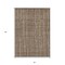 Homeroots 3' X 5' Taupe Brown And Ivory Striped Washable Indoor Outdoor Area Rug 597439 - alternate 7