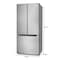 Koolmore 18.5 cu. ft. Stainless-Steel French Door Refrigerator in Silver KM-RERFDSS-18C KM-RERFDSS-18C - alternate 7