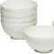 Homeroots White Six Piece Porcelain Service For Six Bowl Set 483486 - alternate 4