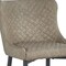 Homeroots Set of Two 30" Gray and Black Faux Leather and Metal Low Back Bar Height Bar Chairs, 2PK 555063 - alternate 6