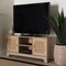 Baxton Studio Elsbeth Mid-Century Modern Light Brown Finished Wood and Natural Rattan 2-Door TV Stand 226-12952-ZORO - alternate 8