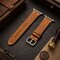 Elegani Vintage Oil Leather Band Compatible with Apple Watch 38mm, Yellow, Rose Gold Buckle LOT2-YLW-RGD-38 - alternate 3