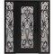 Vdomdoors Aluminum Door Iron 1601 Black Entry Steel Metal Classic Painted 62 x 80 (14+36+14 x 80)-Left Inswin IRON1601EXD-BLK-W14+36+14xH80-LH-I - alternate 1