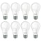 Bulbrite 9w Dimmable Frost A19 LED Light Bulbs Medium (E26) Base, 5000K Soft Daylight Light, 800 Lumens, 8PK 862720 - alternate 1