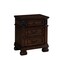 Homeroots 16" X 25" X 28" Dark Walnut Wood Nightstand 347052 - alternate 1