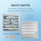 Vevor Shutter Exhaust Fan Shop Exhaust Fan 24'' Wall Mounted Aluminum 3320 CFM VV-ACPQS-24 - alternate 5