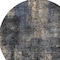Homeroots 8' Charcoal Gray And Silver Round Abstract Washable Indoor Outdoor Area Rug 587892 - alternate 7