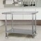Sportsman SS Station with 48" Work Table on Casters and 2 - 24" Utility Shelves SSWSET48C - alternate 3
