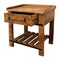 Homeroots 29" Natural Solid Wood One Drawer Nightstand 488759 - alternate 8
