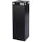 Safco 42 gal Square Recycling Bin, Open Top, Black, Steel, 1 Openings 2984BL - alternate 1