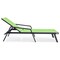Leisuremod Marlin Patio Chaise Lounge Chair with Armrests in Black Aluminum Frame, Green MLABL-77G - alternate 7