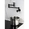 Kingston Brass Wall Mount Pot Filler Faucet, Matte Black KS8100CG - alternate 4