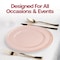 Smarty Had A Party Pink Flat Round Disposable Plastic Dinnerware Value Set, 240PK 830-P-VP-CASE - alternate 7