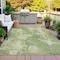 Homeroots 5' X 8' Sage And Beige Abstract Washable Indoor Outdoor Area Rug 630700 - alternate 3