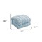 Homeroots Blue Queen Polyester 180 Thread Count Washable Duvet Cover Set 529026 - alternate 7