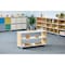 Beleduc By Playwell Palermo 41inx14in 2-Layer Shelf - Double-Sided, Fireproof White/Oak HPL, 32.6inH, Ages 3+ 846027 - alternate 8