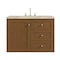 James Martin Vanities Laurent 36" Single Vanity, Honey Oak w/ 3 CM Tajnar Eclos Top 545-V36-HNO-3TJR - alternate 9