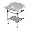 Kingston Brass 30-Inch Carrara Marble Console Sink with Acrylic Legs and Shelf, 8-Inch, 3-Hole LMS30MAB5 - alternate 1