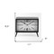 Homeroots Rectangular Black Metal Desk Table Clock 376227 - alternate 4