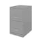 Space Solutions 14.25 in W 2 Drawer Vertical File Cabinet, Arctic Silver 24400 - alternate 9