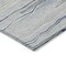 Homeroots 3' X 5' Gray Silver And Blue Striped Washable Indoor Outdoor Area Rug 597247 - alternate 8