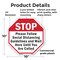 Signmission Stop Please Follow Social Distancin, 10 Inch X 10 Inch, Plastic Sign OC-P-10-196 - alternate 6