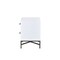Homeroots 20" X 18" X 26" White And Black Wooden Nightstand 319111 - alternate 4