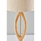 Homeroots 28" Natural Solid Wood Round Table Lamp With Beige Drum Shade 524621 - alternate 7