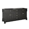 James Martin Vanities Brookfield 72" Double Vanity, Black Onyx, w/ 3 CM Charcoal Soapstone Silestone Top 547-V72-BKO-3CSP - alternate 5