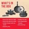 Bakken-Swiss Bakken 15-Piece Non-Stick Cookware Set with Detachable Handles, Stackable, Oven and Dishwasher Safe BKCWSTK15DKG - alternate 6