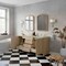 James Martin Vanities Gracyn 72 in. Double Vanity, Coastal Driftwood, w/ 3 CM Victorian Silver Quartz Top D125-V72-CSD-3VSL - alternate 4