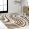 Jonathan Y Flow Abstract Swirl Red/Beige/Blue 3 ft. x 5 ft. Area Rug DZC100B-3 - alternate 7