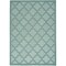 Homeroots 6' X 9' Aqua Geometric Flatweave Area Rug 522133 - alternate 8