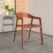 Leisuremod Rivo Collection Elegant Dining Chair in Dark Natural Wood RC20LBR - alternate 8
