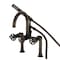 Kingston Brass 7" Center Deck-Mount Clawfoot Tub Faucet with Hand Shower, Oil Rubbed Bronze AE8105CG - alternate 1