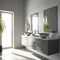 Vigo Giovanni Artistic Silver Glass 17 in. L x 17 in. W x 6 in. H Round Vessel Bathroom Sink VG07053 - alternate 4