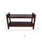 Homeroots 21" X 35" Dark Brown Solid Wood Rectangular Shower Bench With Shelf 383312 - alternate 4