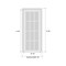 Sartodoors Solid French Door Frosted Glass Planum 2102 Black 42x96 Solid Core Modern Interior PLANUM2102ID-BLK-4296 - alternate 7