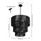 Jonathan Y Orson 24 in. 7-Light Coastal Bohemian Metal and Woven Paper Rope 3-Tier LED Chandelier, Black JYL9564B - alternate 9