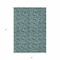 Homeroots 8' X 10' Teal Blue Aqua And Ivory Floral Washable Indoor Outdoor Area Rug 581927 - alternate 7