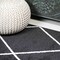 Jonathan Y Cole Minimalist Diamond Trellis Black/White 2 ft. x 10 ft. Runner Rug SEU102A-210 - alternate 7