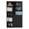 Homeroots 71" Black Five Tier Bookcase with Two doors 546339 - alternate 1