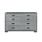 Global Furniture Usa Contemporary Isabella Grey Dresser With Led ISABELLA-GREY-DR W/ LED - alternate 1