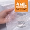 Xpose Safety Tarp, 10 ft x 100 ft, 4 Mil, White, Polyethylene C-420-X - alternate 6