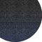 Homeroots 8' Navy Blue And Charcoal Round Abstract Washable Indoor Outdoor Area Rug 588956 - alternate 4