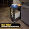 Rubbermaid Commercial Utility Cart with Deep Lipped & Flush Plastic Shelves, Plastic, 500 lb Load Capacity, 2 Shelves FG450500BLA - alternate 5