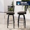 Flash Furniture HERCULES Black Ladder Back Swivel Metal Barstool - Mocha Vinyl Seat XU-6F8B-LADSWVL-MCHV-GG - alternate 8