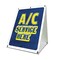 Signmission A/C Service Here, 24 Inch x 18 Inch A-frame Yard Sign, Coroplast Yard Sign SBC-1824-30338 - alternate 1