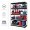Hirsh Boltless Shelving Unit, 18 in D x 48 in W x 72 in H, 5 Shelves, Steel 17313 - alternate 13